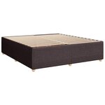vidaXL Sommier à lattes de lit avec matelas Marron foncé 180x200 cm