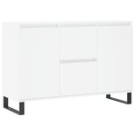 vidaXL Buffet blanc 104x35x70 cm bois d'ingénierie