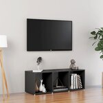 vidaXL Meuble TV Gris 107x35x37 cm Aggloméré