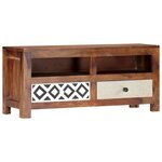 vidaXL Meuble TV 90x30x40 cm Bois solide