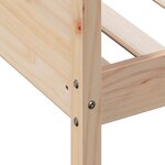 vidaXL Lit de jour sans matelas 75x190 cm bois de pin massif