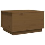 vidaXL Table basse Marron miel 60x50x35 cm Bois massif de pin