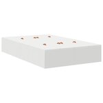 vidaXL Cadre de lit Blanc 120x200 cm