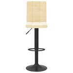 vidaXL Tabourets de bar lot de 2 crème velours