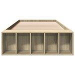 vidaXL Cadre de lit chêne sonoma 90x200 cm bois d'ingénierie