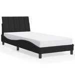 vidaXL Cadre de lit sans matelas noir 80x200 cm velours