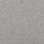 vidaXL Sommier à lattes de lit et matelas gris clair 120x190 cm tissu