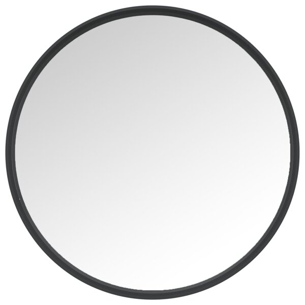 vidaXL Miroir mural Noir 30 cm