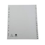 Intercalaires Imprimés Alphabétiques Pp Recyclé Gris - Az (alphabet Allemand) 20 Positions - A4 Maxi - Gris - X 25 - Exacompta