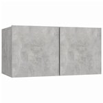 vidaXL Ensemble de meubles TV 5 Pièces Gris béton Bois d'ingénierie