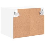 vidaXL Meubles TV muraux 2 Pièces blanc 40x30x30 cm bois d'ingénierie