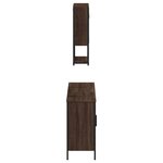 vidaXL Ensemble de meubles de salle de bain 3 Pièces Chêne marron