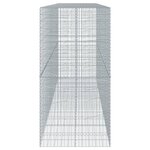 vidaXL Panier gabion avec couvercle 500x100x200 cm fer galvanisé