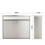 Profirst mail pm 120 boîte aux lettres en acier inoxydable