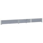 vidaXL Jardinière gris 150x100 cm bois de pin massif