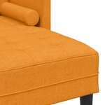 vidaXL Ensemble de Canapés 2 Pièces avec Coussins en Tissu Jaune Foncé
