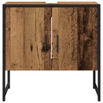vidaXL Ensemble de meuble de salle de bain 2 pièces en bois ancien et en bois d'ingénierie