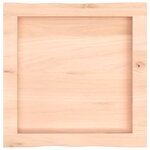 vidaXL Dessus de table bois massif non traité bordure assortie