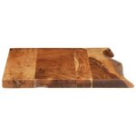 vidaXL Dessus de meuble-lavabo de salle de bain Acacia 80x52x3 8 cm