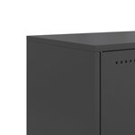 vidaXL Meuble TV noir 100 5x39x43 5 cm acier laminé à froid