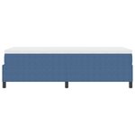 vidaXL Lit à ressort avec matelas bleu en tissu de corduroy