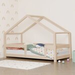 Lit cabane enfant LUCKY 80 x 160 beige