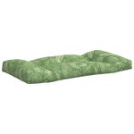 vidaXL Coussins de palette lot de 3 motif de feuilles tissu Oxford