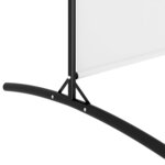 vidaXL Cloison de séparation 2 panneaux Blanc 348x180 cm Tissu
