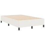 Cadre de lit vidaXL Crème 120x190 cm en tissu corduroy