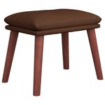 vidaXL Repose-pied Marron 45x29 5x35 cm Similicuir