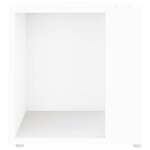 vidaXL Table d'appoint Blanc 33x33x34 5 cm Aggloméré