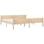 vidaXL Cadre de lit sans matelas bois massif de pin 200x200 cm