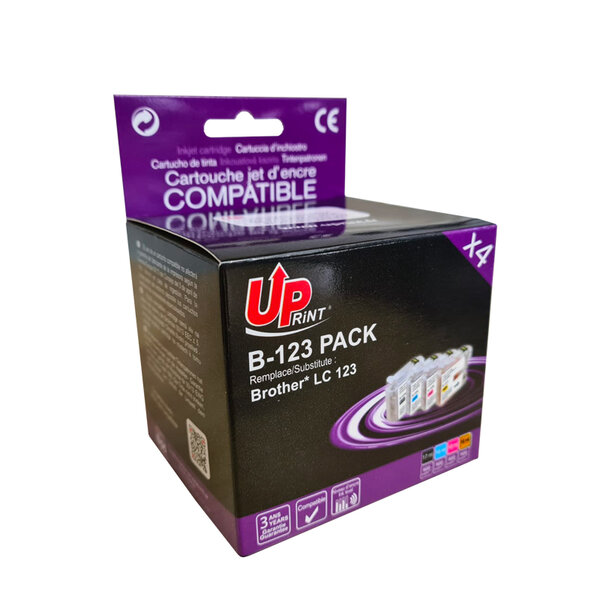 Pack UPrint compatible BROTHER LC123  4 cartouches