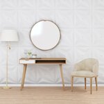 vidaXL Panneaux muraux 48 Pièces blanc 50x50 cm XPS 12 m² étoile
