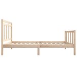 vidaXL Cadre de lit sans matelas bois massif