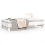 vidaXL Lit coulissant sans matelas blanc 2x(75x190) cm