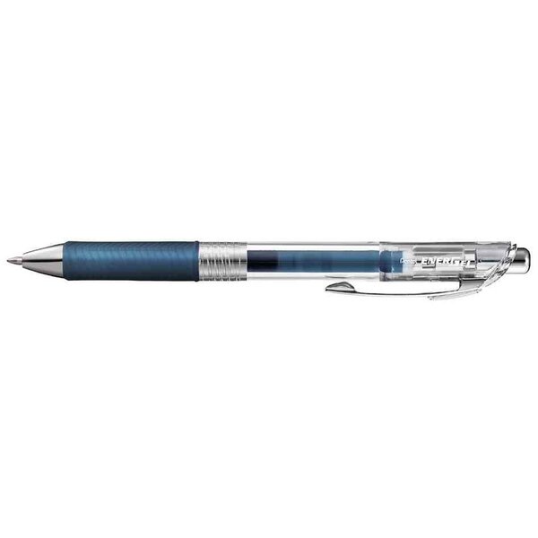 Stylo Roller encre gel rétractable ENERGEL PURE BL77 Pointe 0 7 mm bleu nuit x 12 PENTEL
