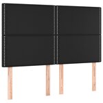 vidaXL Cadre de lit sans matelas noir 140x190 cm similicuir