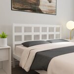 vidaXL Tête de lit blanc 145 5x4x100 cm bois massif de pin