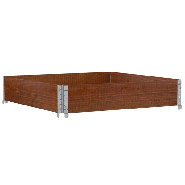 vidaXL Jardinière marron 100x100 cm bois massif de pin