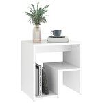 vidaXL Table de chevet Blanc 40x30x40 cm Aggloméré