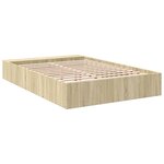 vidaXL Cadre de lit sans matelas chêne sonoma 140x200 cm