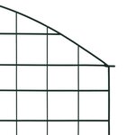 vidaXL Ensemble de clôture de jardin arquée 77 5x78 5 cm vert