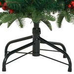 vidaXL Sapin de Noël artificiel avec pommes de pin et baies 150 cm