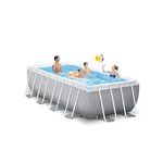 Intex kit piscine prism frame rectangulaire tubulaire (l)4,00 x (l)2,00 x (h)1,22m