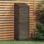 vidaXL Remise de jardin Anthracite 55x52x174 5 cm Bois de sapin solide