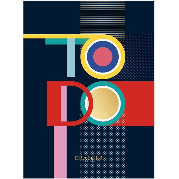 Bloc-notes To Do List - 13x18 Cm - 100 Pages Détachables - Bleu Marine - Draeger paris