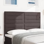 vidaXL Tête de Lit Design Lignes Marron Foncé 160 cm Tissu