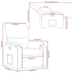 vidaXL Fauteuil inclinable Rouge bordeaux Similicuir