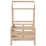 vidaXL Lit de jour avec toit 90x200 cm bois de pin massif
